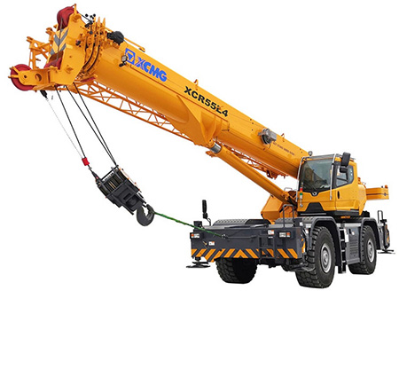 XCMG 50 ton rough terrain crane XCR55L4 4 wheel rough terrain crane