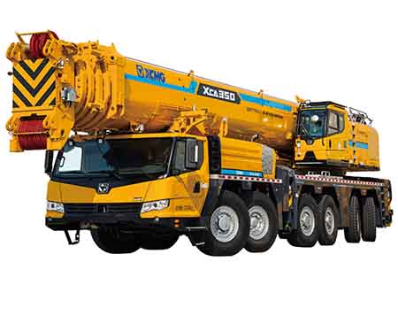 XCMG All terrain crane truck 350 ton mobile crane XCA350