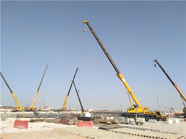 XCMG truck cranes in Doha, Qatar