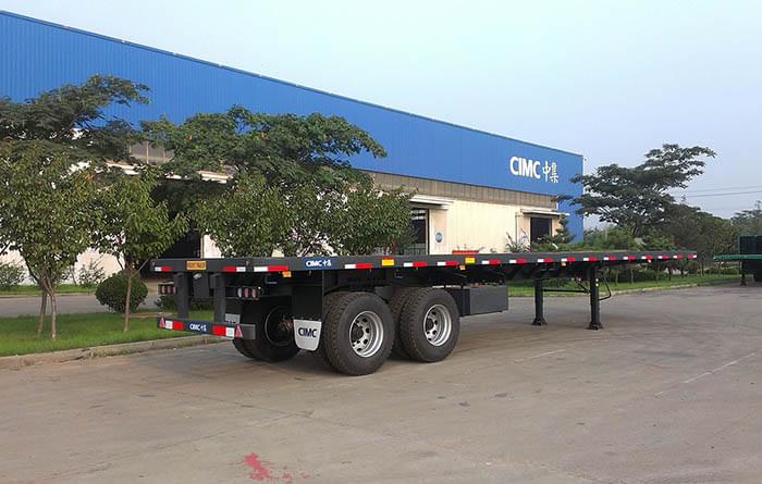 Flatbed Trailer with Single Point Suspension/Flatbed Trailer with Bogie Suspension